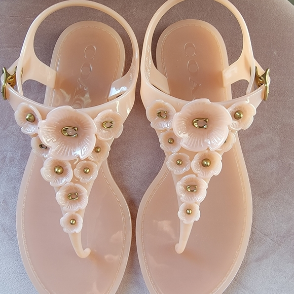 Coach jelly sandals 6 - Picture 1 of 10
